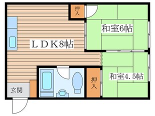 グランディーズ呼続の物件間取画像